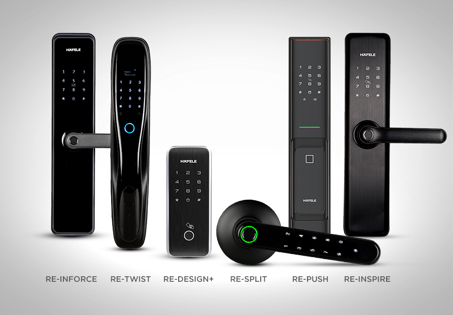 Image of various types of Hafele Digital Locks